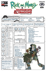 Rick and Morty vs. Dungeons & Dragons II: Painscape #3 Allant Character Sheet Variant (2019 - 2019) Comic Book Value