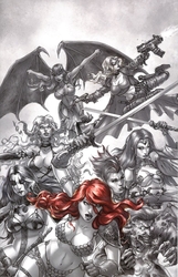 Red Sonja: Age of Chaos #1 Quah 1:7 Black & White Red Virgin Variant (2020 - ) Comic Book Value