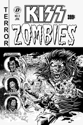 Kiss: Zombies #3 Haeser 1:7 B&W Variant (2019 - ) Comic Book Value