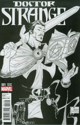 Doctor Strange #1 Quesada 1:150 B&W Variant (2015 - 2017) Comic Book Value