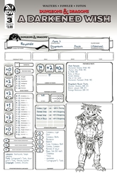 Dungeons & Dragons: A Darkened Wish #3 Character Sheet Variant (2019 - 2020) Comic Book Value
