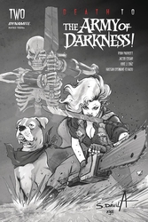 Death to The Army of Darkness #2 Davila 1:40 B&W Variant (2020 - ) Comic Book Value