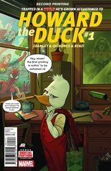 Howard the Duck #1 2nd Printing (2015 - 2015) Comic Book Value