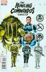 Howling Commandos of S.H.I.E.L.D. #1 Schoonover 1:20 Design Variant (2015 - 2016) Comic Book Value