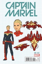 Captain Marvel #1 Anka 1:20 Design Variant (2016 - 2017) Comic Book Value