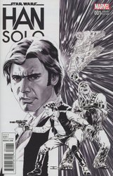 Han Solo #1 Cassaday 1:200 Sketch Variant (2016 - 2017) Comic Book Value