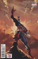 Spider-Man #2 Campbell 1:50 Captain America 75th Anniversary Variant (2016 - 2017) Comic Book Value