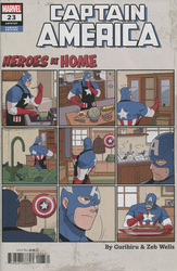 Captain America #23 Gurihiru Heroes at Home Variant (2018 - 2021) Comic Book Value
