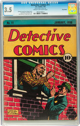 Detective Comics #11 (1937 - 2011) Comic Book Value