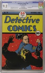 Detective Comics #20 (1937 - 2011) Comic Book Value
