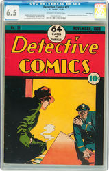 Detective Comics #21 (1937 - 2011) Comic Book Value