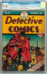 Detective Comics #22 (1937 - 2011) Comic Book Value