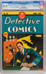 Detective Comics #26 (1937 - 2011) Comic Book Value