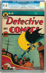 Detective Comics #43 (1937 - 2011) Comic Book Value
