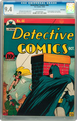 Detective Comics #44 (1937 - 2011) Comic Book Value