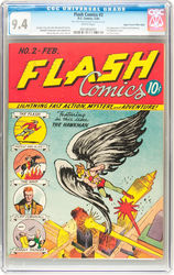 Flash Comics #2 (1940 - 1949) Comic Book Value