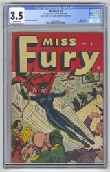 Miss Fury Comics #3 (1942 - 1946) Comic Book Value