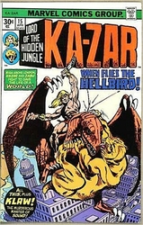 Ka-Zar #15 30 Cent Variant (1974 - 1977) Comic Book Value
