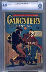 Gangsters Can't Win #1 (1948 - 1949) Comic Book Value