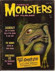 Famous Monsters of Filmland #4 Ghoul's Eye sticker (1958 - ) Magazine Value